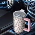 thumbnail image 6 of Pink Christmas Tree Pattern Tumbler with Handle and Lid,40oz Double Wall Vacuum Insulated Tumbler,Cups Gift for Women and Men, 6 of 7