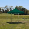 thumbnail image 4 of Green 10x10 Instant Canopy Tent with 1 Full Wall and 3 Half Walls - Commercial Grade Aluminum Frame with Water-Resistant Canopy Top and Sidewalls - Bonus Canopy Bag and Stake Kit Included (5 Colors), 4 of 8