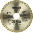thumbnail image 2 of DEWALT DW4725 High Performance 4-1/2-Inch Dry Cutting Continuous Rim Diamond Saw Blade with 7/8-Inch Arbor for Masonry, 2 of 2