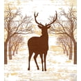 thumbnail image 3 of Ambesonne Deer Hunting Duvet Cover Set, Rustic Silhouette Art, Calking, Beige Chocolate, 3 of 3