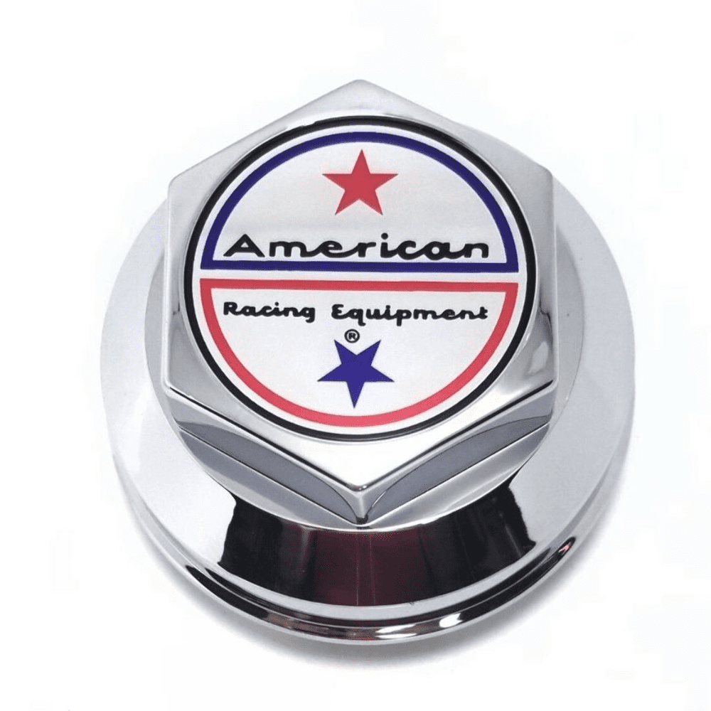 American Racing Wheel Center Hub Cap Hex Chrome 31/8" Snap In 898005 F20425
