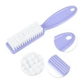 thumbnail image 4 of Unique Bargains 4 Pcs Fingernail Cleaner Nail Brush Fingernail Cleaning Tools with Plastic Handle Light Purple, 4 of 8