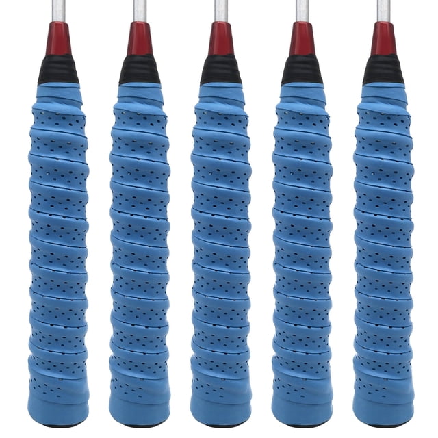 1/5 Pack Racket Grip Tape Super Sweat-Absorbent Badminton EVA Outer Non-Slip Tennis Grip Sweat-Absorbent Racket Sticky Hand Glue