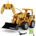 thumbnail image 4 of Partheme Novelty Toys 2 Counts Excavator 1:24 RC 5-Channel Tractor Truck Car 2.4G Remote Control Enginee as shown, 4 of 8