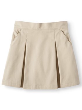 Girls' School Uniform Twill Scooter with Pockets
