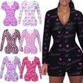 thumbnail image 2 of New Long Sleeve Women Pajamas Onesie for Adults Sleepwear Pijama Sexy Mujer Onsies Bodysuits Christmas Women's Home Clothes, 2 of 3