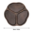 thumbnail image 4 of Yajisi 10.2in Divided Wooden Serving Tray, Ebony Sectional Platter for Appetizers & Snacks, Style 1, 4 of 10