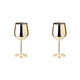 thumbnail image 3 of Kearding Copa de vino de acero inoxidable, copa de cóctel de una sola capa, herramienta de cocina, copas de doméstico para accesorios de Oro 2piezas, 3 of 6