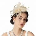 thumbnail image 2 of Delicate Feather Hairband Elegant Floral Headpiece For Women Wedding Party Performance Accessories Versatile Hair Accessory, 2 of 3