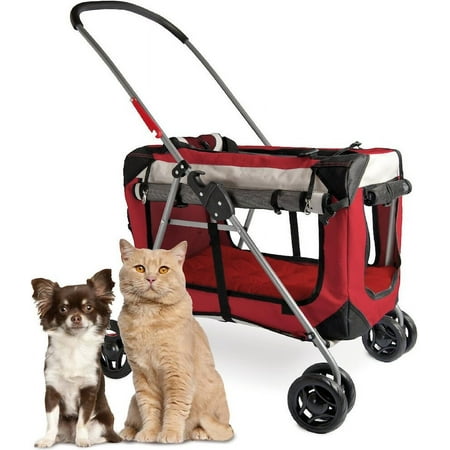 UPC: 0687051814024 | PetLuv  Happy Cat  Premium 3-in-1 Soft Sided Detachable Pet Carrier  Travel Crate  and Pet Stroller – Locking Zippers  Comfy Plush Nap Pillow  Airy Windows  Sunroof  Reduces Anxiety