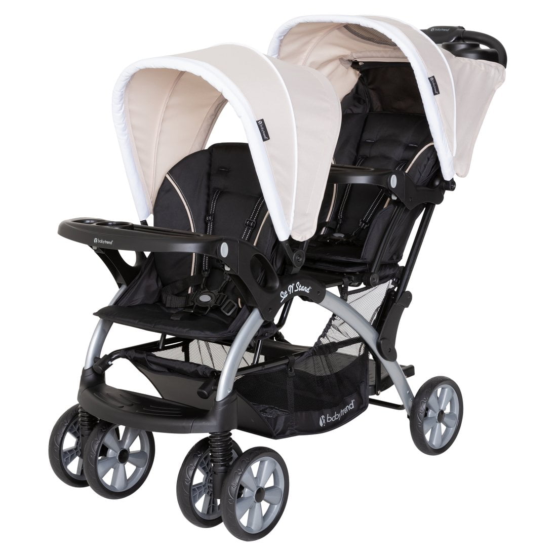 Graco Ready2Grow LX Stroller w 12 Riding options fits 2 Infant Car Seats Glacier 