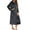 Gray, variant on Robes For Women Zipper Robe Long Sleeve Nightgown Sleep Full Length Duster Housecoats With Pockets Loose Pajamas Home