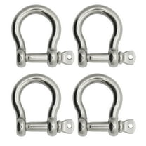 Extreme Max 3006.8303.4 BoatTector Stainless Steel Bow Shackle - 3/4", 4-Pack
