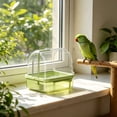 thumbnail image 5 of AuroraX Automatic Bird Shower Bath Hanging Bird Bath for Cage Leak-Proof Durability Waterproof Quick-Dry Bird Cage Accessories Green National Dog Day International Cat Day, 5 of 6