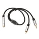 thumbnail image 3 of Cable RCA de 6,35 mm a 3,5 mm, conector hembra a macho chapado en oro, cable divisor de sonido de 1,6 pies, 3 of 10