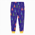 thumbnail image 4 of NOLDARESToddler Christmas Pajamas Pjs Set Boys Girls 2pcs Nightwear Long Sleeve Sleepwear Sets Xmas Jammies X106-Blue, 4 of 5