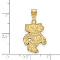 thumbnail image 2 of 14k Gold LogoArt University of Wisconsin Badger Large Pendant Q4Y046UWI, 2 of 4