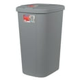 thumbnail image 3 of Hefty Kitchen Trash Can, 13.3 Gallon Plastic Touch Top Garbage Bin with Push Button Lid, Gray, 3 of 6