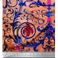 thumbnail image 3 of oneOone Georgette Viscose Fabric Dot|Swirl & Floral Panel Decor Fabric Printed BTY 42 Inch Wide, 3 of 3