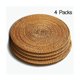 thumbnail image 1 of Ratán para ollas y sartenes calientes, posavasos de ratán para bebidas, posavasos de tetera artesanales exóticos hechos a mano, regalo creativo, diámetro 20 cm, juego de 4, 1 of 5