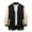 Black, variant on Aihuaihua Men's Varsity Jacket Long Sleeve Casual Button-Up Boys College Varsity Jackets