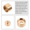 thumbnail image 3 of CIMAXIC 1 Set Trumpet Bottom Caps Copper Button Buckles Golden for Musicians Practice, 3 of 6