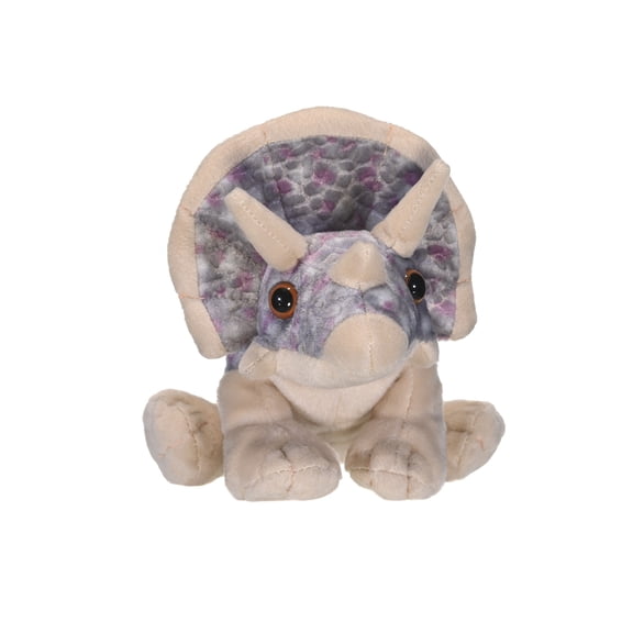 Wild Republic Triceratops, Cuddlekins Mini, Stuffed Animal, 8 Inches, Plush Toy, Gift for Kids, Fill is Spun Recycled Water Bottles