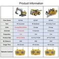 thumbnail image 3 of 2.4g High Tech 11 Channels Rc Excavator Dump Trucks Bulldozer Alloy Plastic Engineering Vehicle Electronic Toys For Boy Gifts, 3 of 4