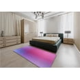 thumbnail image 5 of Ahgly Company Machine Washable Indoor Round Transitional Purple Area Rugs, 6' Round, 5 of 7