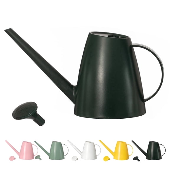 Plastic 1.8-liter Watering Can with Detachable Spout and Sprinkler Head for Easy Handling, Green