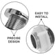 thumbnail image 3 of BESTYASH Cabezal Rociador Para Urinal Plata Con Tecnología De Agua Para Uso En Oficinas Y Escuelas, 3 of 8