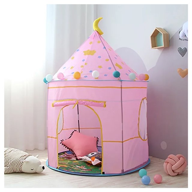 Tienda Casita Juguete Princess Plegable Castillo Estrellas Luna
