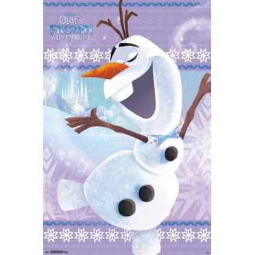 frozen olaf laminated framed poster print 22 x 34 walmart com
