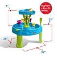 Step2 Summer Showers Splash Tower Blue Plastic Water Table for Toddlers