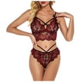 thumbnail image 2 of uublik Valentines Lingerie Set for Women Lace Babydoll Sexy Naughty Plus Size Bodysuit, 2 of 5