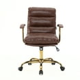 thumbnail image 2 of HomeStock Renaissance Refinement Modern Padded Leather Adjustable Executive Office Chair with Tilt & 360 Degree Swivel, 2 of 5