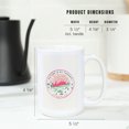 thumbnail image 5 of 15 fl oz Ceramic Mug, Yosemite, Nature Is My Therapy, Green and Pink on Ivory, Dishwasher & Microwave Safe, 5 of 5