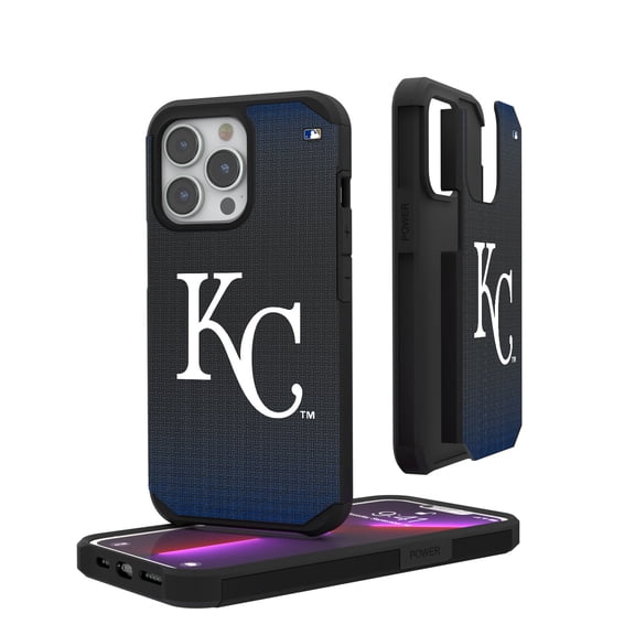Kansas City Royals Linen Logo iPhone Rugged Case