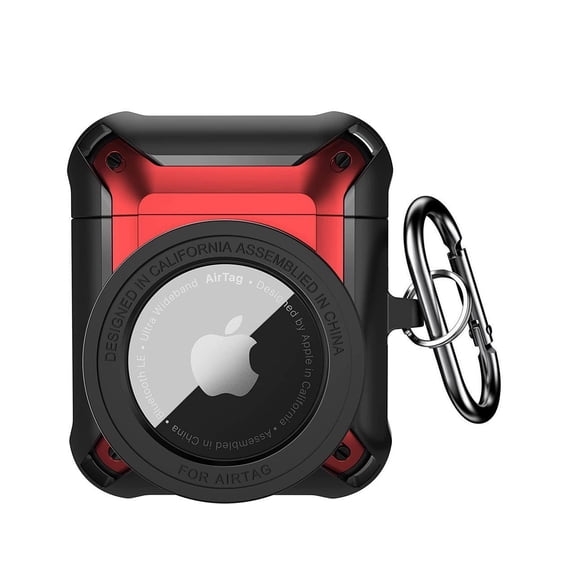 Case for Airpods Pro and AirTags Cover, 2 in 1 Rugged Protective Case Shockproof Airpod Pro Case for Men Women with Keychain iPod Pro Skin for Airpods Pro and Airtag