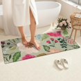 thumbnail image 4 of Vibrant Pioneer Flower Pattern Bathroom Rugs Mat,Non Slip Microfiber Bathroom Rug,Rubber Backing,Soft Bathroom Mats for Bathroom Floor,Tub and Shower,60x24in(150x60cm), 4 of 5