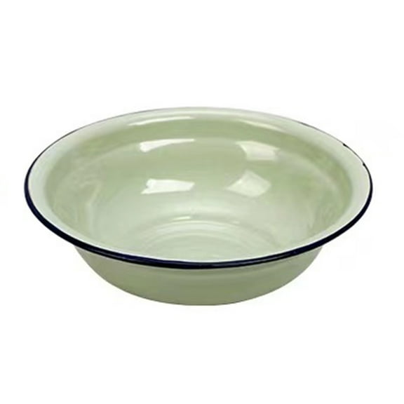 XKHBDL Enamel Bowl, Large Enamel Mixing Bowl Enamelware, Vintage Enamel Soup Basin for Fruit, Salad, Pasta, Dinner