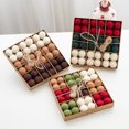 thumbnail image 3 of Wool Balls 36 Boxed Christmas Tree Ornaments Pendant-B, 3 of 13