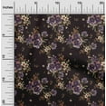 thumbnail image 2 of oneOone Cotton Flex Brown Fabric Florals Diy Clothing Quilting Fabric Print Fabric By Yard 40 Inch Wide, 2 of 4