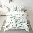 thumbnail image 2 of Erosebridal Kawaii Animal Twin Comforter Set 7 Pieces Cute Shark Bedding Comforter Sets, Cartoon Wildlife Bed in a Bag Green Leaf Bedding Set, Spring Garden Bed Sheets Set Bedroom Decor, 2 of 6