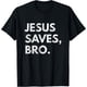 thumbnail image 1 of Jesus Saves Bro Vintage Pro Christian Religious Believer Camiseta, 1 of 2