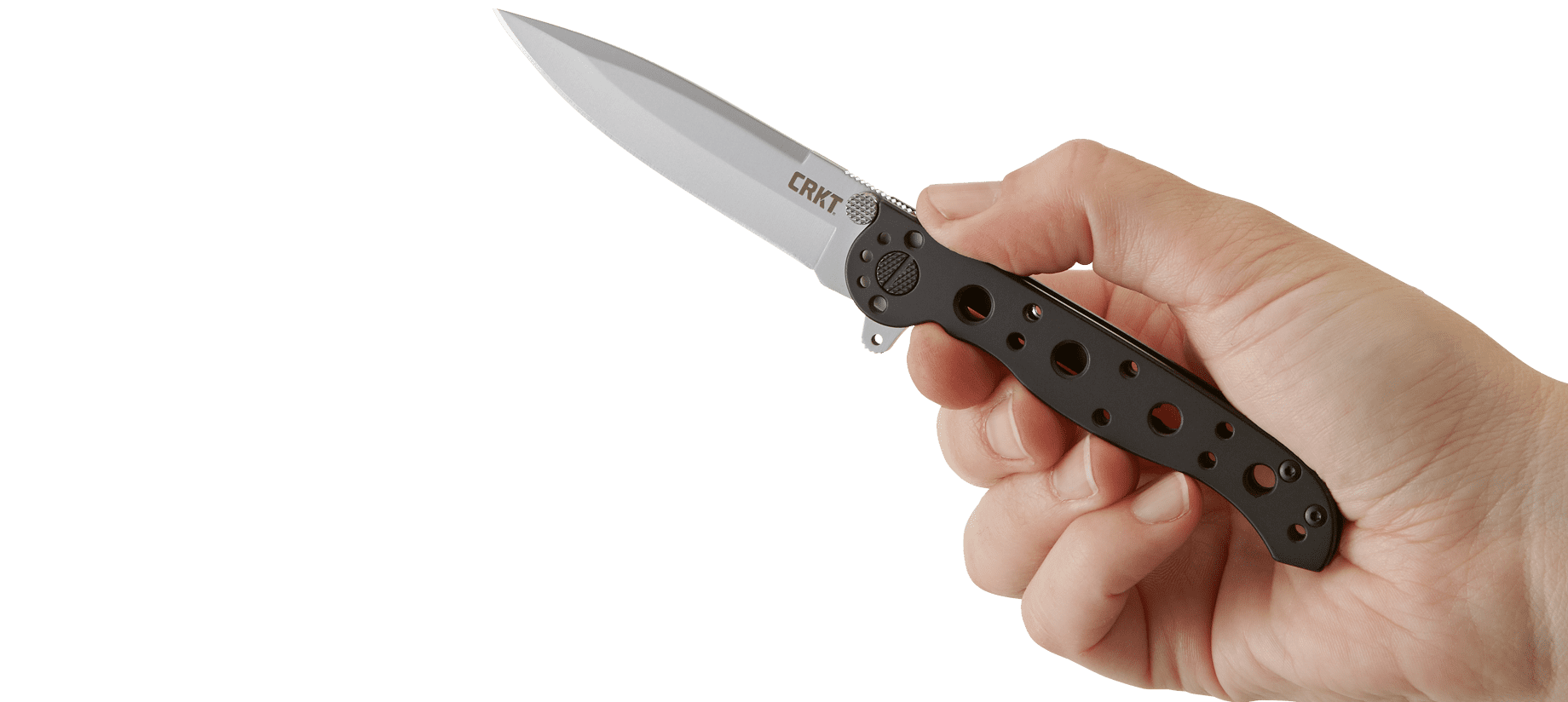 CRKT M16-01S Folding Knife with Frame Lock: Stainless Steel Plain Edge Blade, Stainless Steel Handle, Reversible Pocket Clip, M16-01S