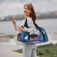 thumbnail image 6 of Picia Great White Shark Print Travel Duffle Bag,Weekender Bags for Women with Shoe Compartment, Gym Duffel Bag with Wet Pocket, Hospital Bags for Labor and Delivery, 6 of 7