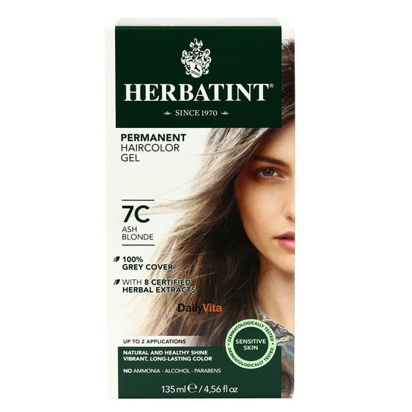 Herbatint 7C Cendre Blonde Permanente à Base de Plantes Couleur de Cheveux Gel 4,5 fl. oz. 218250