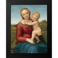 thumbnail image 2 of Raffaello 19x24 Black Modern Framed Museum Art Print Titled - The Small Cowper Madonna, 2 of 5