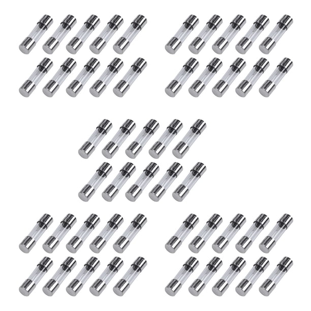 50 Piezas 250V 3A 3 Amp Tubos de Fusibles de Vidrio de Fusion Lenta 5mm ...